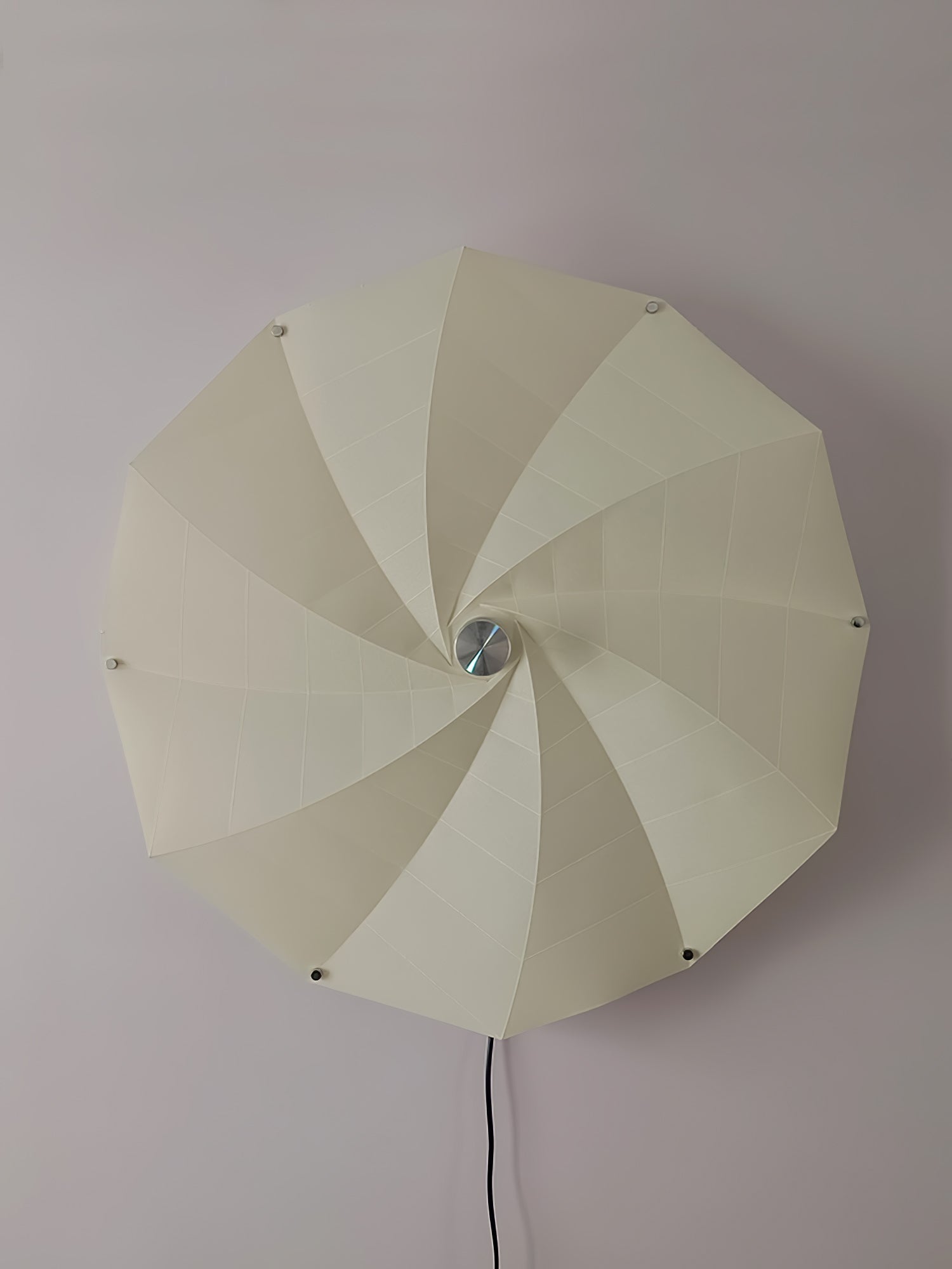 Modern Petal Shaped Fabric Wall Sconce Set Adjustable LED Indoor Wall Light