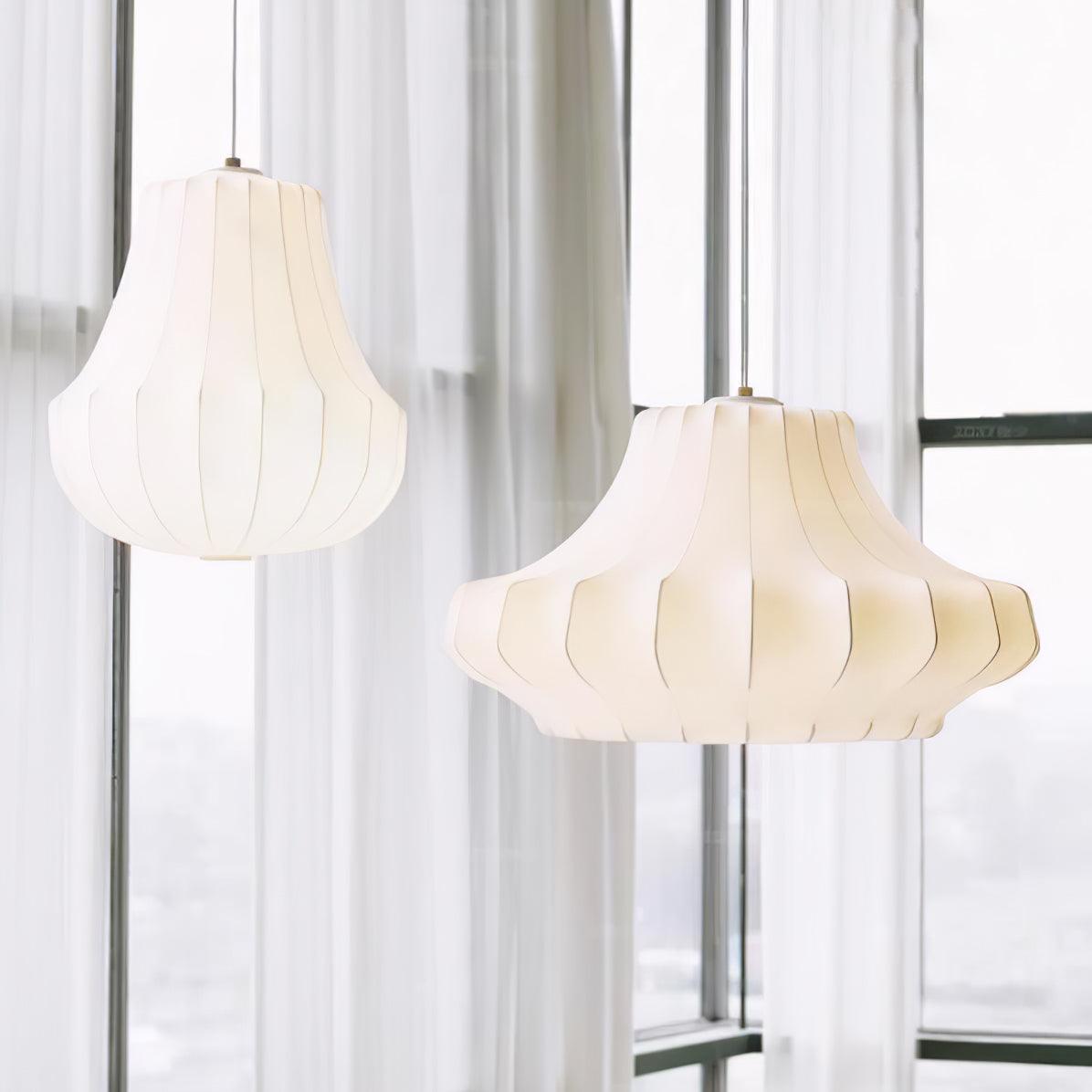 Modern Phantom Cocoon Pendant Lamp White Ethereal Hanging Chandelier Light