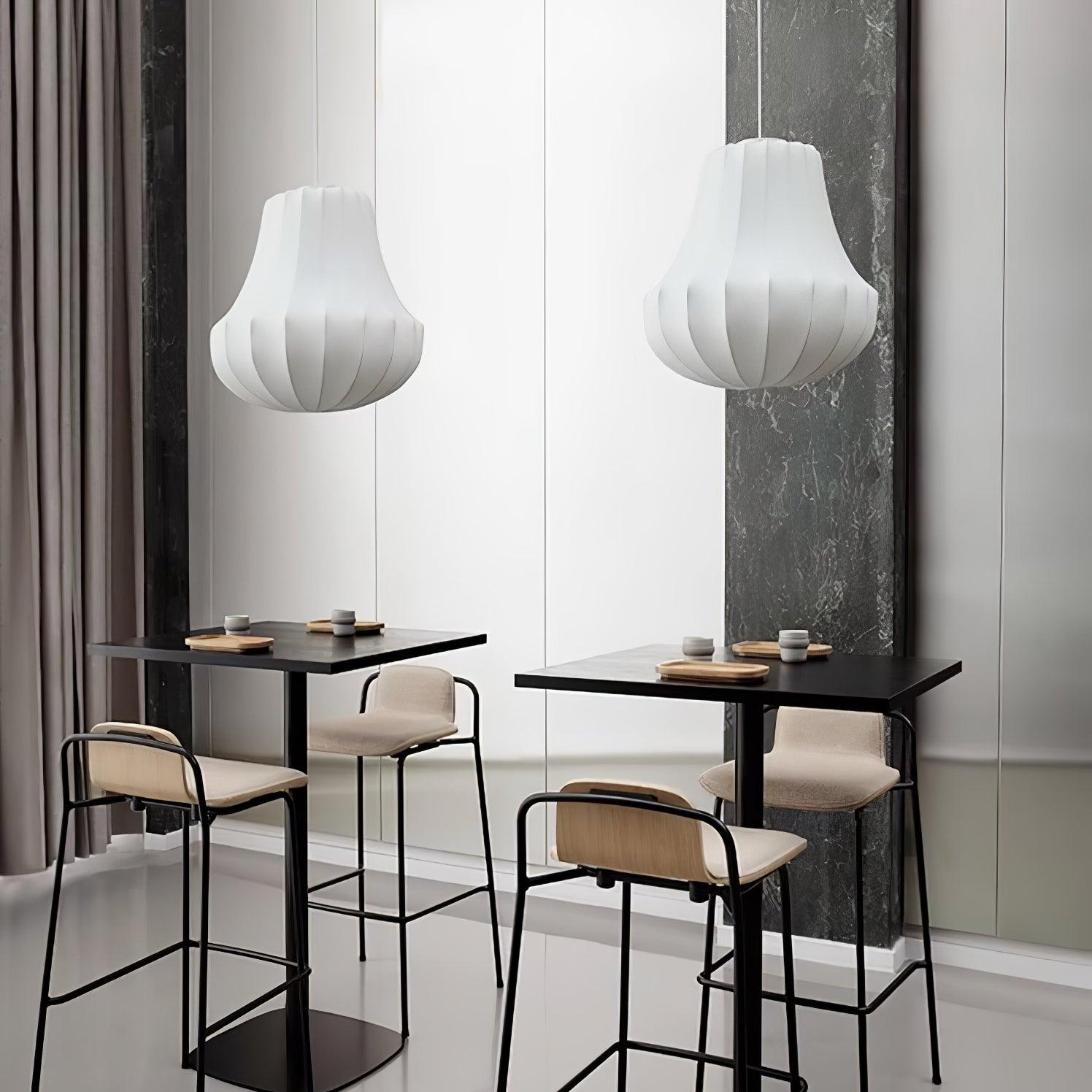 Modern Phantom Cocoon Pendant Lamp White Ethereal Hanging Chandelier Light