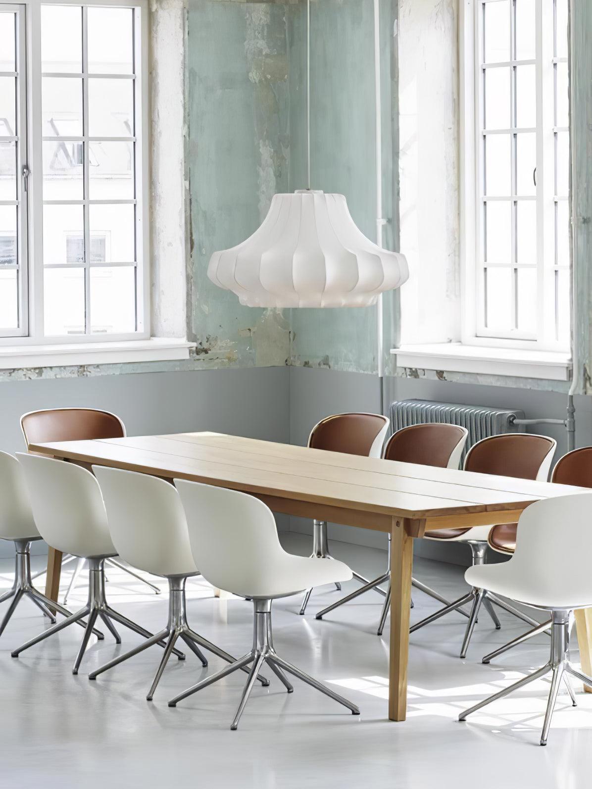 Modern Phantom Cocoon Pendant Lamp White Ethereal Hanging Chandelier Light