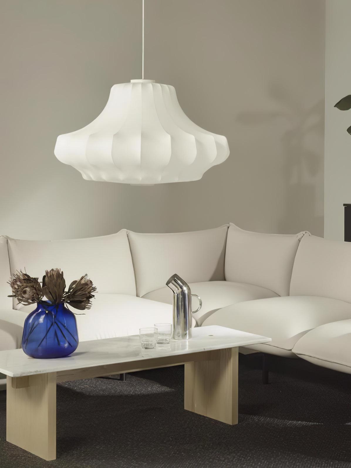 Modern Phantom Cocoon Pendant Lamp White Ethereal Hanging Chandelier Light