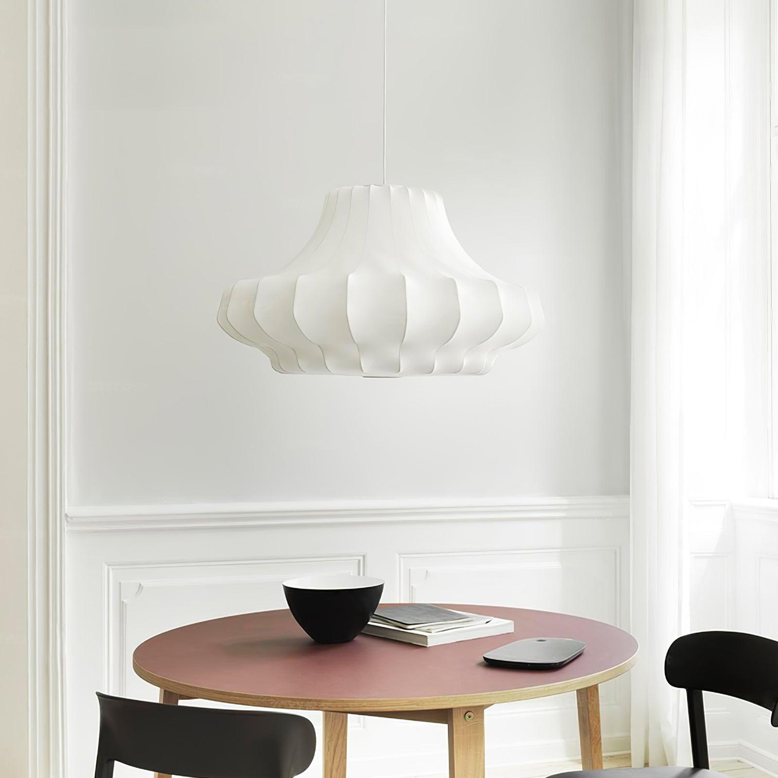 Modern Phantom Cocoon Pendant Lamp White Ethereal Hanging Chandelier Light