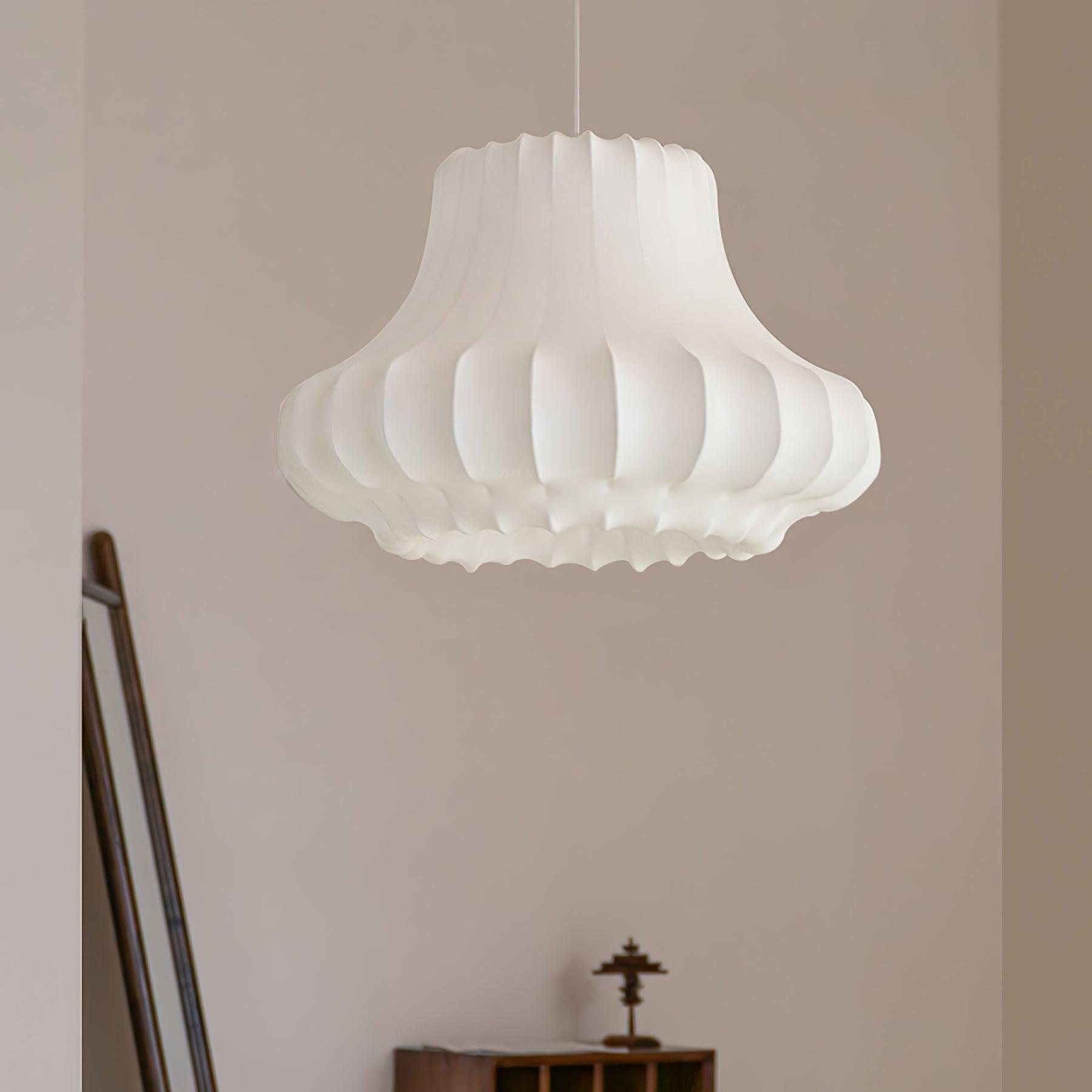 Modern Phantom Cocoon Pendant Lamp White Ethereal Hanging Chandelier Light