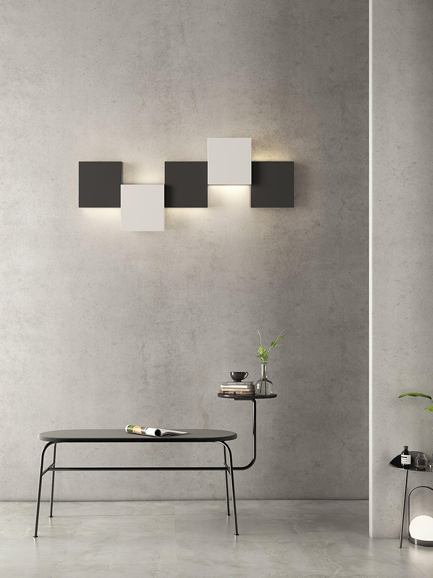 Modern Piano Key LED Wall Sconce Staggered Pattern Indoor Lighting Fixture