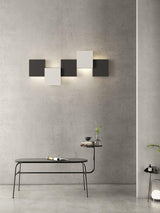 Modern Piano Key LED Wall Sconce Staggered Pattern Indoor Lighting Fixture