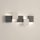 Modern Piano Key LED Wall Sconce Staggered Pattern Indoor Lighting Fixture