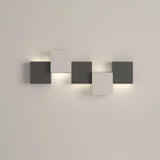 Modern Piano Key LED Wall Sconce Staggered Pattern Indoor Lighting Fixture