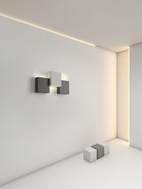 Modern Piano Key LED Wall Sconce Staggered Pattern Indoor Lighting Fixture