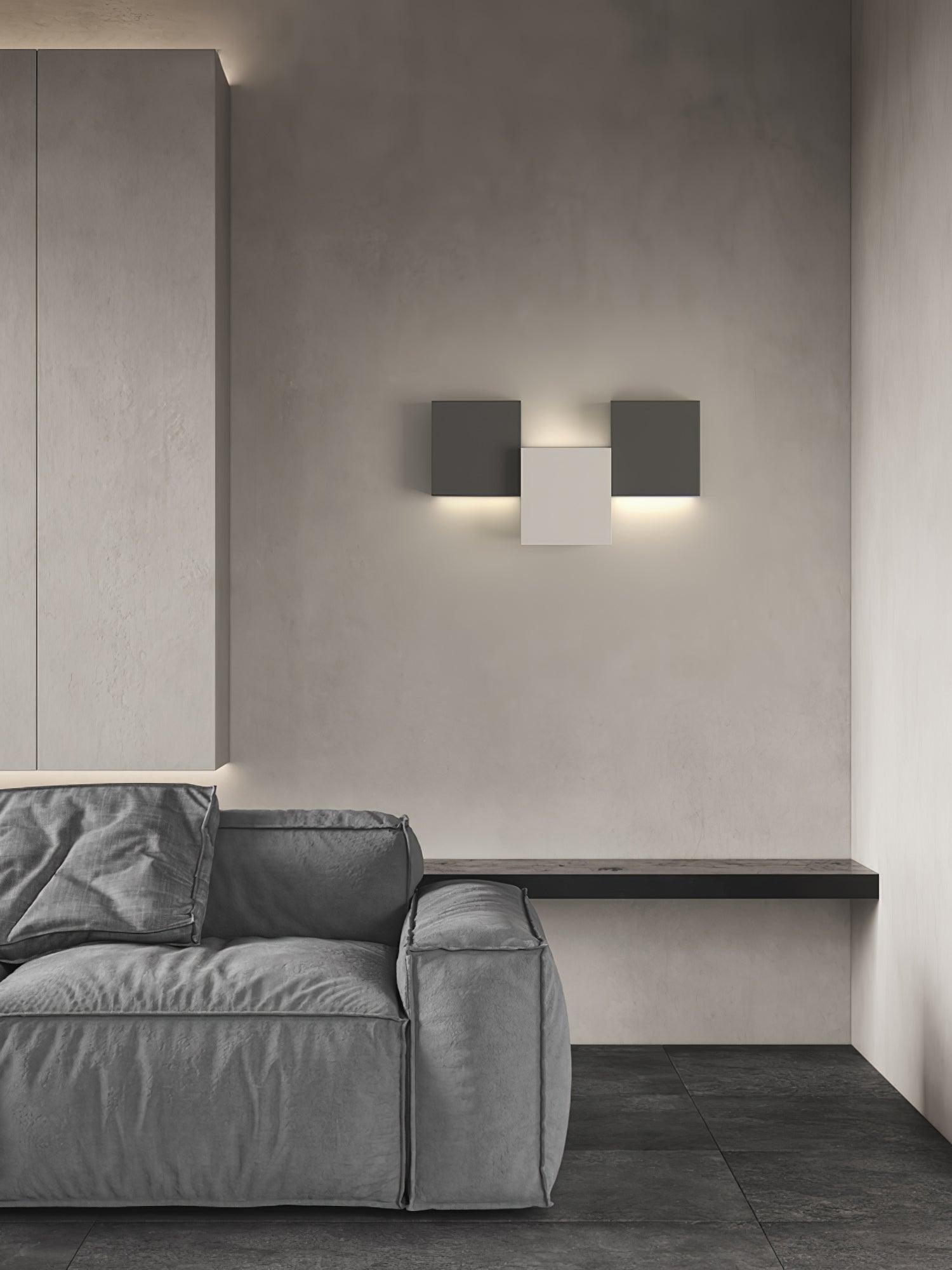 Modern Piano Key LED Wall Sconce Staggered Pattern Indoor Lighting Fixture