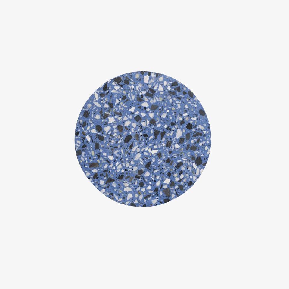 Modern PIN Terrazzo Round Wall Sconce Integrated LED Interior Lighting in Concrete and Stone