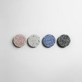 Modern PIN Terrazzo Round Wall Sconce Integrated LED Interior Lighting in Concrete and Stone