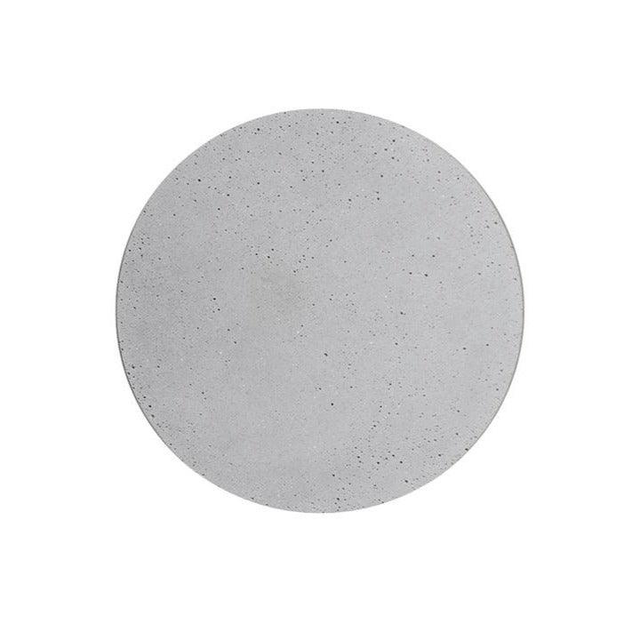 Modern PIN Terrazzo Round Wall Sconce Integrated LED Interior Lighting in Concrete and Stone