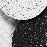 Modern PIN Terrazzo Round Wall Sconce Integrated LED Interior Lighting in Concrete and Stone