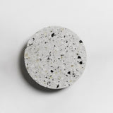 Modern PIN Terrazzo Round Wall Sconce Integrated LED Interior Lighting in Concrete and Stone