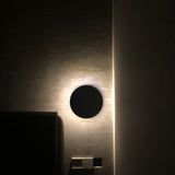 Modern PIN Terrazzo Round Wall Sconce Integrated LED Interior Lighting in Concrete and Stone