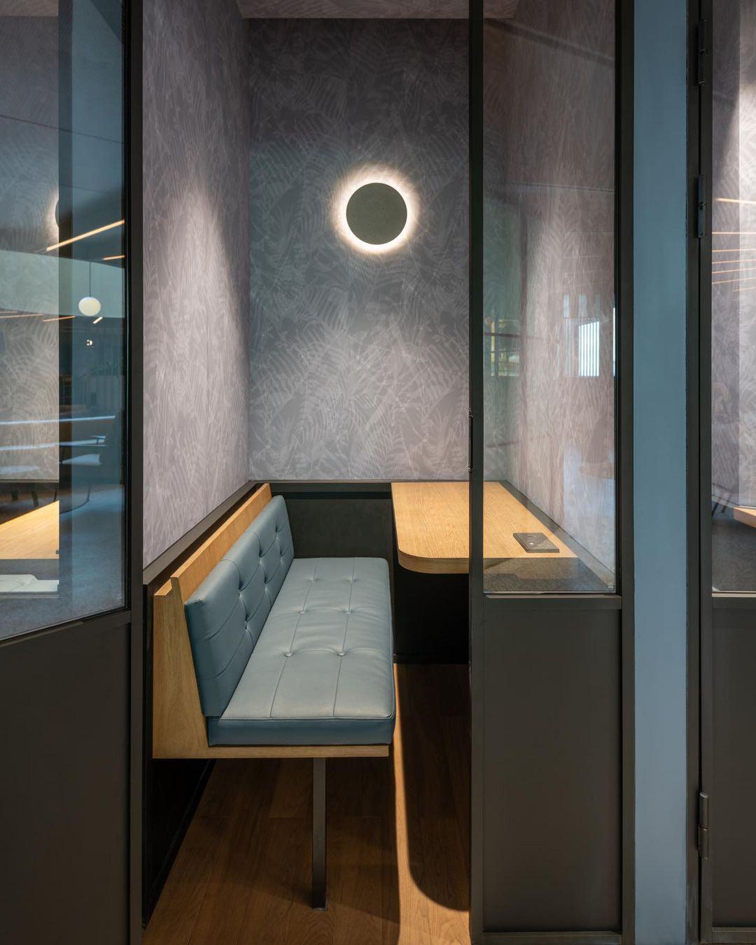 Modern PIN Terrazzo Round Wall Sconce Integrated LED Interior Lighting in Concrete and Stone