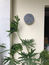 Modern PIN Terrazzo Round Wall Sconce Integrated LED Interior Lighting in Concrete and Stone