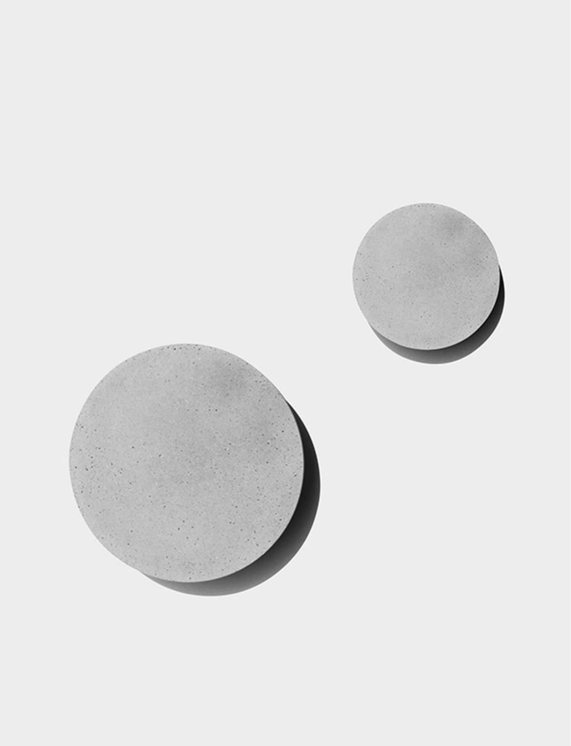 Modern PIN Terrazzo Round Wall Sconce Integrated LED Interior Lighting in Concrete and Stone
