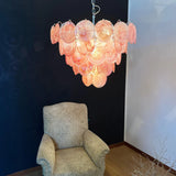 modern-pink-murano-iridescent-glass-disc-chandelier-luxury-pendant-lighting-for-living-room