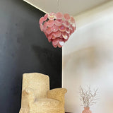 modern-pink-murano-iridescent-glass-disc-chandelier-luxury-pendant-lighting-for-living-room