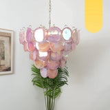 modern-pink-murano-iridescent-glass-disc-chandelier-luxury-pendant-lighting-for-living-room