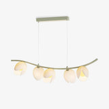 Modern Pistachio Linear Pendant Light LED Drop Hanging Lamp for Kitchen Island