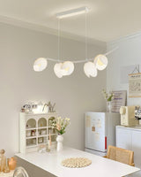Modern Pistachio Linear Pendant Light LED Drop Hanging Lamp for Kitchen Island