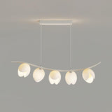 Modern Pistachio Linear Pendant Light LED Drop Hanging Lamp for Kitchen Island