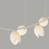 Modern Pistachio Linear Pendant Light LED Drop Hanging Lamp for Kitchen Island