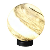 Modern Planet Inspired Glass Globe Outdoor Post Lights Waterproof Deck Fence Lighting for Garden Villa