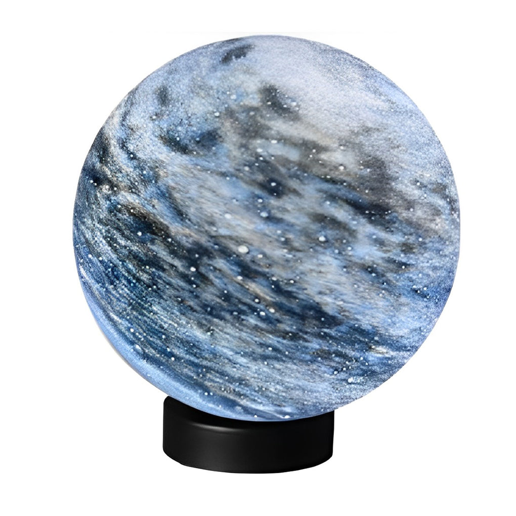 Modern Planet Inspired Glass Globe Outdoor Post Lights Waterproof Deck Fence Lighting for Garden Villa