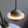 Modern Planet Shaped Acrylic Pendant Lighting LED Saturn Style Hanging Chandelier for Kitchen Island and Dining Room