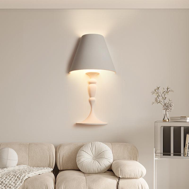 Modern Plaster LED Wall Lamp Minimalist Portrait Sconce for Picture Lighting