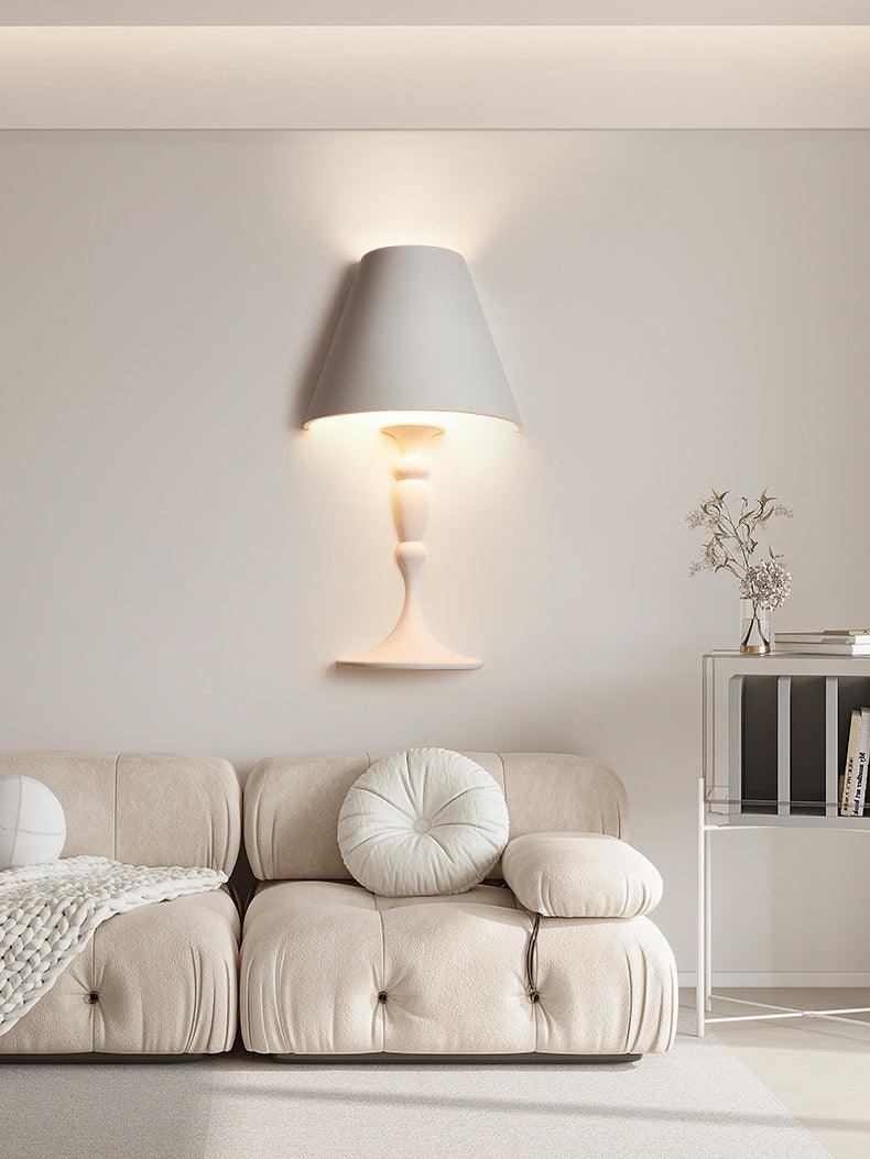 Modern Plaster LED Wall Lamp Minimalist Portrait Sconce for Picture Lighting
