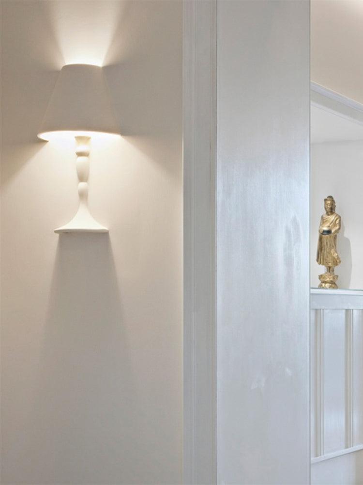 Modern Plaster LED Wall Lamp Minimalist Portrait Sconce for Picture Lighting