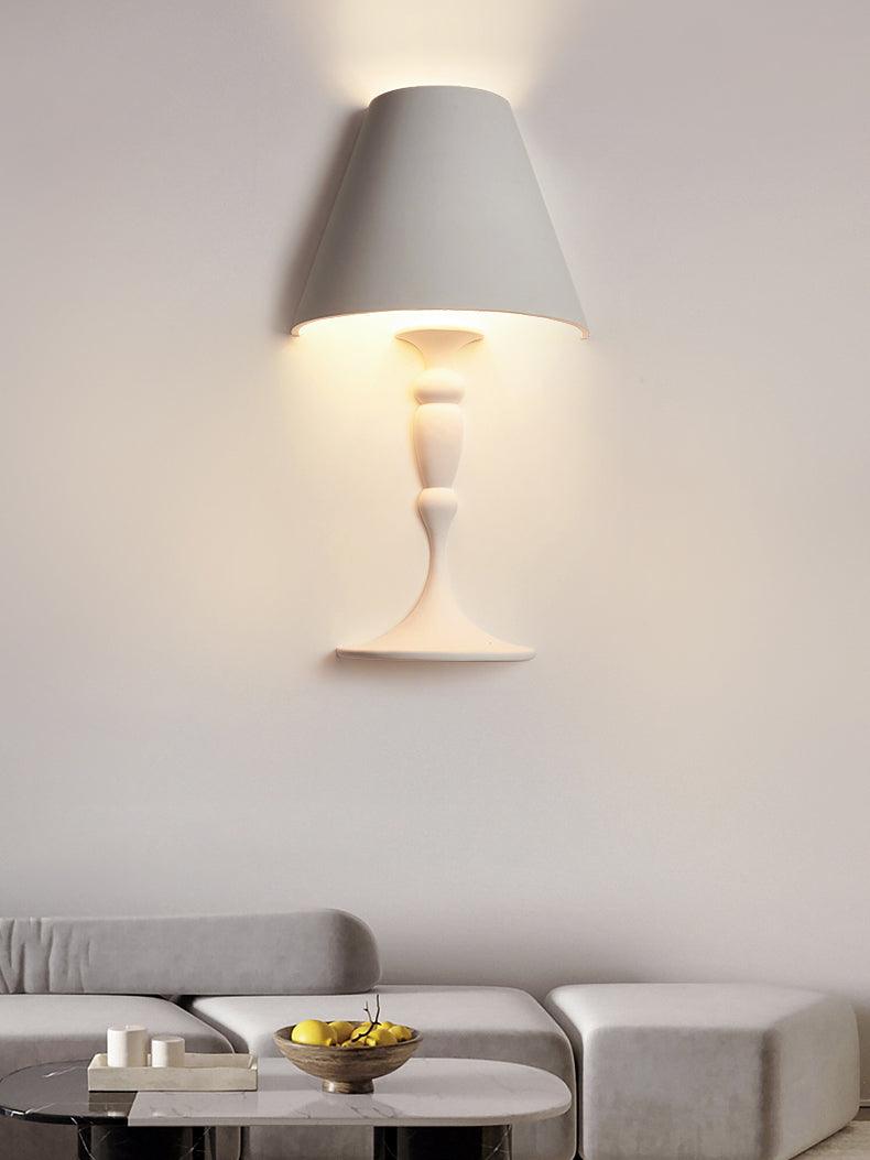 Modern Plaster LED Wall Lamp Minimalist Portrait Sconce for Picture Lighting