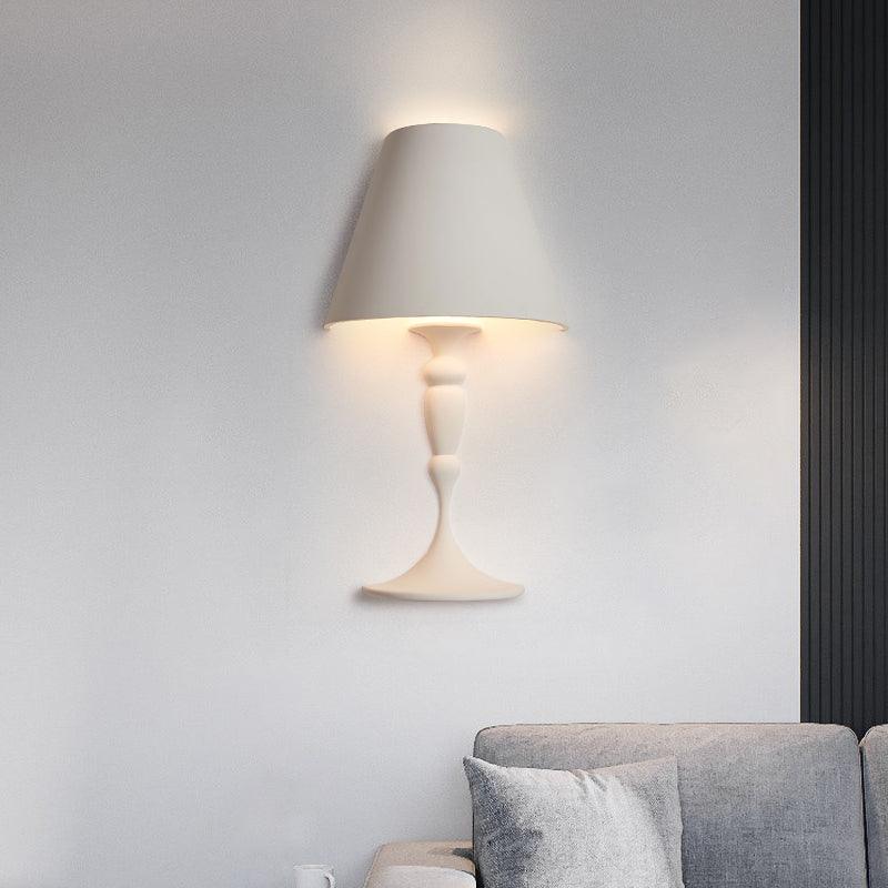 Modern Plaster LED Wall Lamp Minimalist Portrait Sconce for Picture Lighting