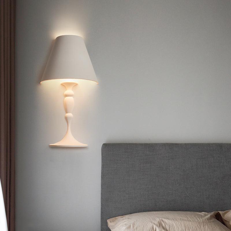 Modern Plaster LED Wall Lamp Minimalist Portrait Sconce for Picture Lighting