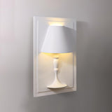 Modern Plaster LED Wall Lamp Minimalist Portrait Sconce for Picture Lighting
