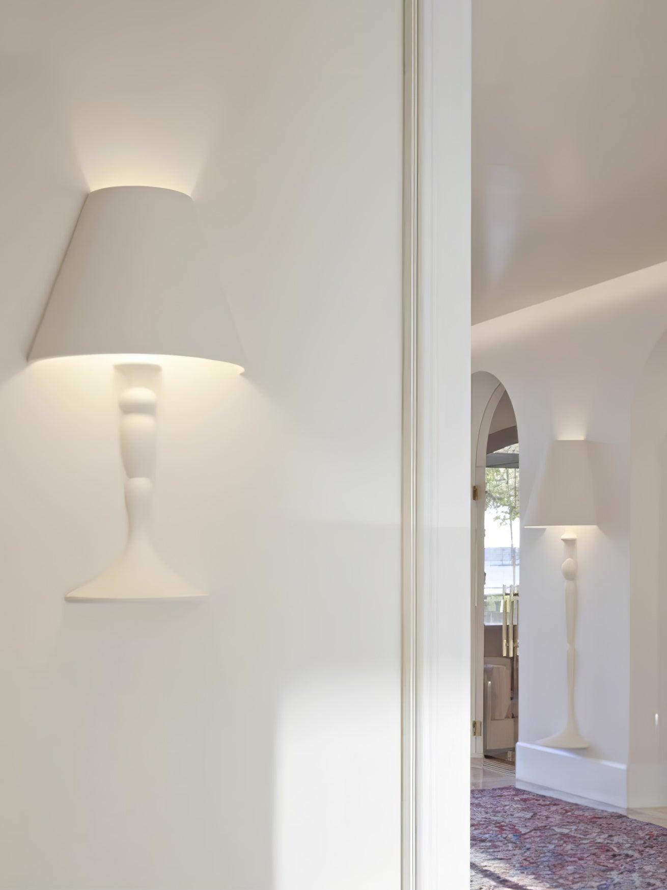 Modern Plaster LED Wall Lamp Minimalist Portrait Sconce for Picture Lighting