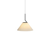Modern Pleated Fabric Skirt Pendant Light with Beige Shade and Black Metal Frame