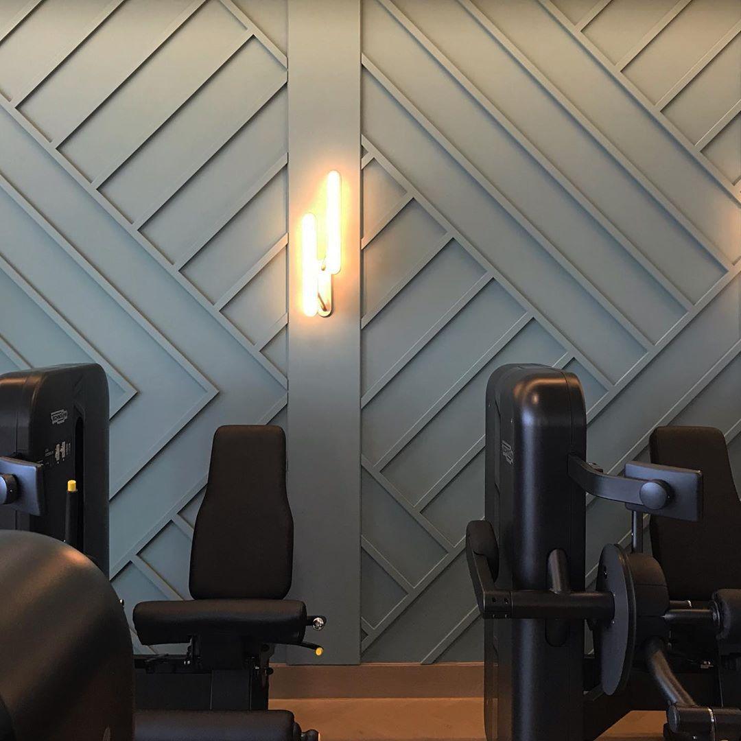Modern Polished Brass Slotted Grill Wall Sconce with Opal Diffuser and Integrated LED