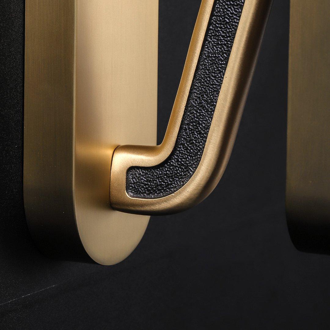 Modern Polished Brass Slotted Grill Wall Sconce with Opal Diffuser and Integrated LED