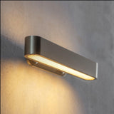 Modern Polished Brass Slotted Grill Wall Sconce with Opal Diffuser and Integrated LED