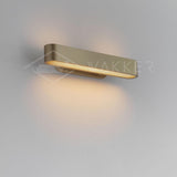 Modern Polished Brass Slotted Grill Wall Sconce with Opal Diffuser and Integrated LED