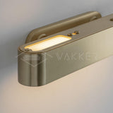 Modern Polished Brass Slotted Grill Wall Sconce with Opal Diffuser and Integrated LED