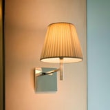 Modern Polished Chrome Prism Wall Sconce with Layered Shade for Indoor Lighting