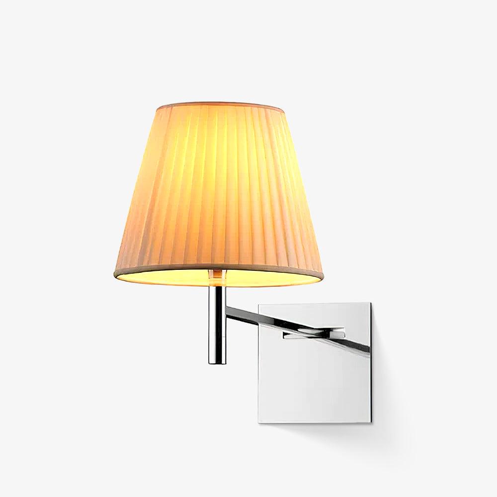 Modern Polished Chrome Prism Wall Sconce with Layered Shade for Indoor Lighting