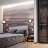 Modern Polished Chrome Prism Wall Sconce with Layered Shade for Indoor Lighting