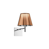 Modern Polished Chrome Prism Wall Sconce with Layered Shade for Indoor Lighting